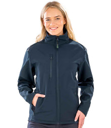 Result Recycled Ladies Three Layer Printable Soft Shell Jacket RS900F - RS900F Navy Model