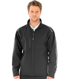 Result Recycled Three Layer Printable Soft Shell Jacket RS900 - RS900 Black Model