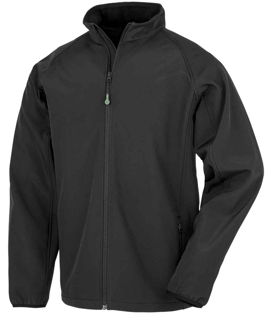 Result Recycled Kids Two Layer Printable Soft Shell Jacket RS901B - Black