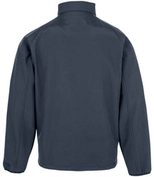 Result Recycled Kids Two Layer Printable Soft Shell Jacket RS901B - RS901B Navy Back