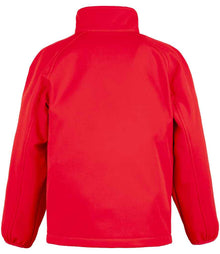 Result Recycled Kids Two Layer Printable Soft Shell Jacket RS901B - RS901B Red Back