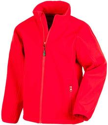 Result Recycled Kids Two Layer Printable Soft Shell Jacket RS901B - Red