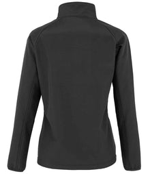 Result Recycled Ladies Printable Soft Shell Jacket RS901F - RS901F Black Back