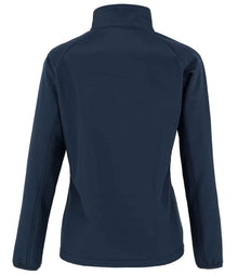 Result Recycled Ladies Printable Soft Shell Jacket RS901F - RS901F Navy Back