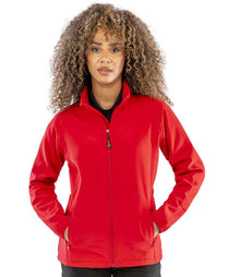 Result Recycled Ladies Printable Soft Shell Jacket RS901F - RS901F Red Model