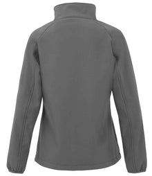 Result Recycled Ladies Printable Soft Shell Jacket RS901F - RS901F Workguard Grey Back