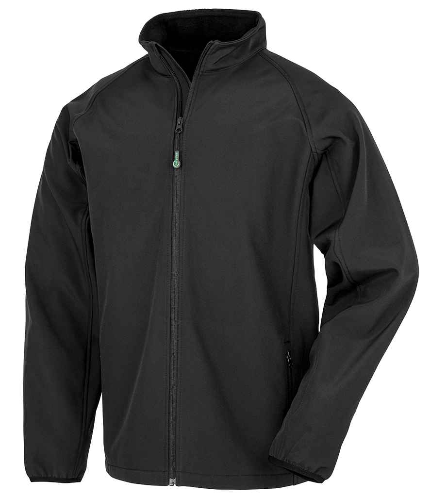 Result Recycled Printable Soft Shell Jacket RS901M - Black