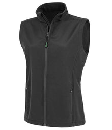 Result Recycled Ladies Printable Soft Shell Bodywarmer RS902F - Black