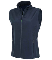 Result Recycled Ladies Printable Soft Shell Bodywarmer RS902F - Navy