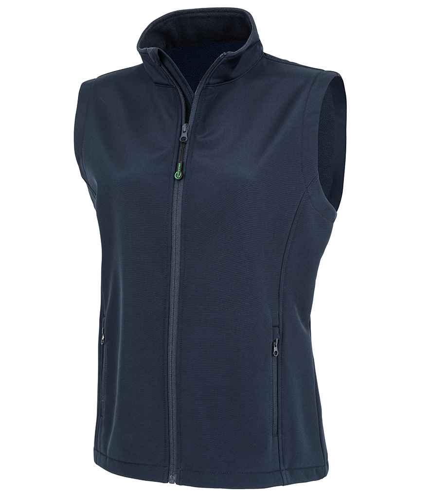 Result Recycled Ladies Printable Soft Shell Bodywarmer RS902F - Navy