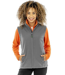 Result Recycled Ladies Printable Soft Shell Bodywarmer RS902F - RS902F Workguard Grey Model