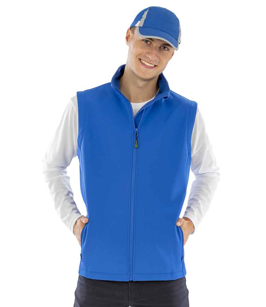 Result Recycled Printable Soft Shell Bodywarmer RS902M - RS902M Royal Blue Model