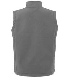 Result Recycled Printable Soft Shell Bodywarmer RS902M - RS902M Workguard Grey Back