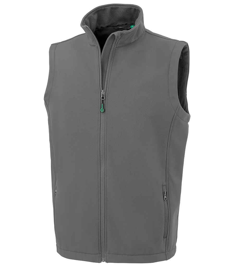 Result Recycled Printable Soft Shell Bodywarmer RS902M - Workguard Grey