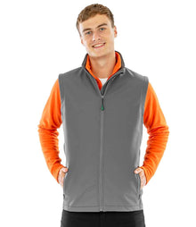 Result Recycled Printable Soft Shell Bodywarmer RS902M - RS902M Workguard Grey Model
