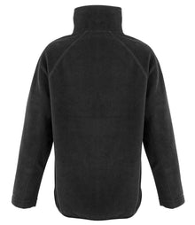 Result Recycled Kids Zip Neck Micro Fleece RS905B - RS905B Black Back