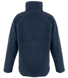 Result Recycled Kids Zip Neck Micro Fleece RS905B - RS905B Navy Back