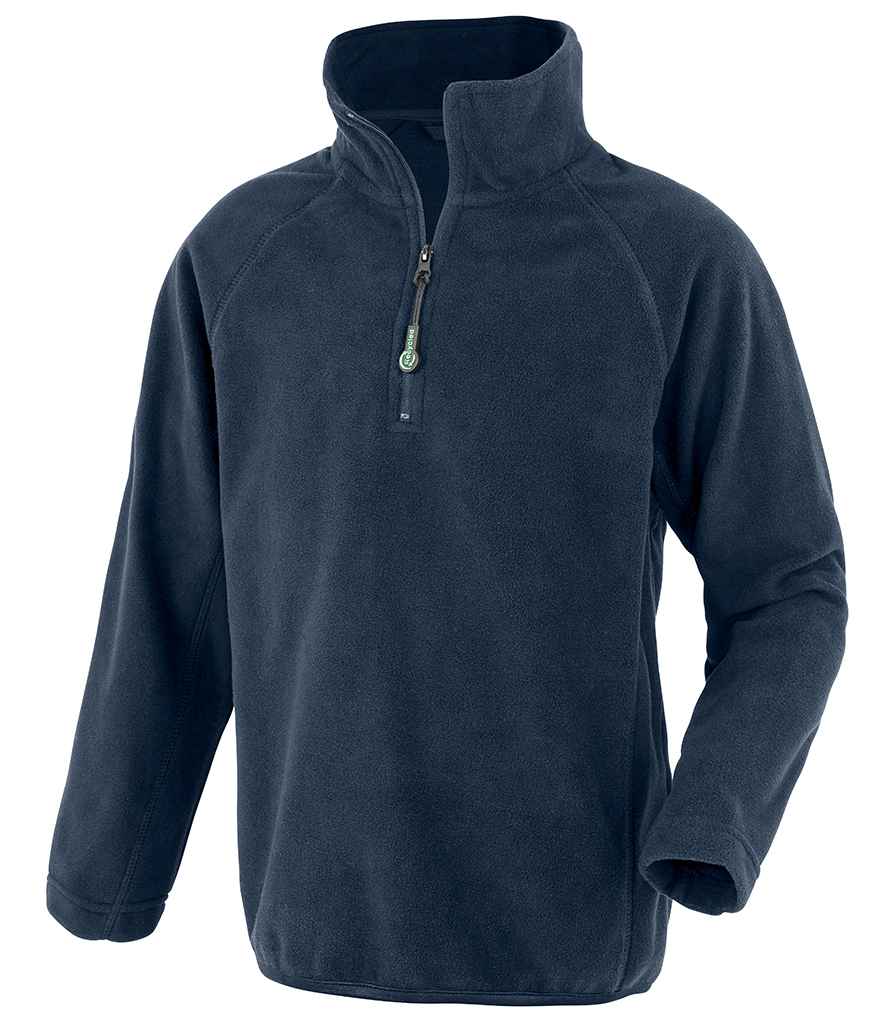 Result Recycled Kids Zip Neck Micro Fleece RS905B - Navy