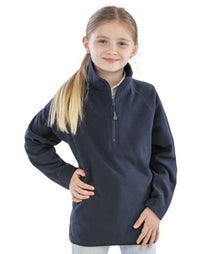 Result Recycled Kids Zip Neck Micro Fleece RS905B - RS905B Navy Model