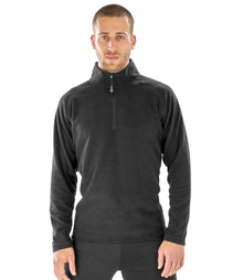 Result Recycled Zip Neck Micro Fleece RS905 - RS905 Black Model