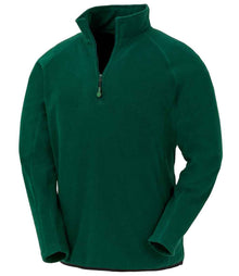 Result Recycled Zip Neck Micro Fleece RS905 - Forest Green