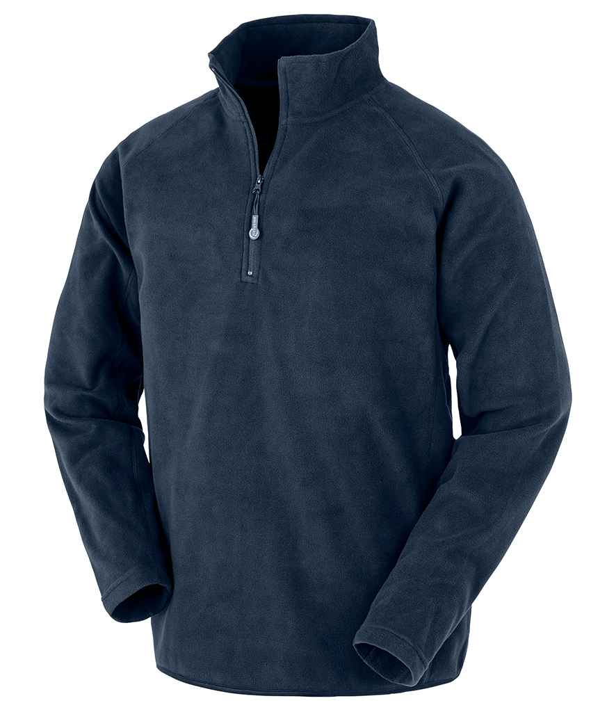Result Recycled Zip Neck Micro Fleece RS905 - Navy