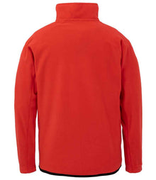 Result Recycled Zip Neck Micro Fleece RS905 - RS905 Red Back