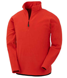 Result Recycled Zip Neck Micro Fleece RS905 - Red