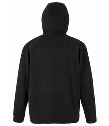 Result Recycled Hooded Micro Fleece Jacket RS906 - RS906 Black Back