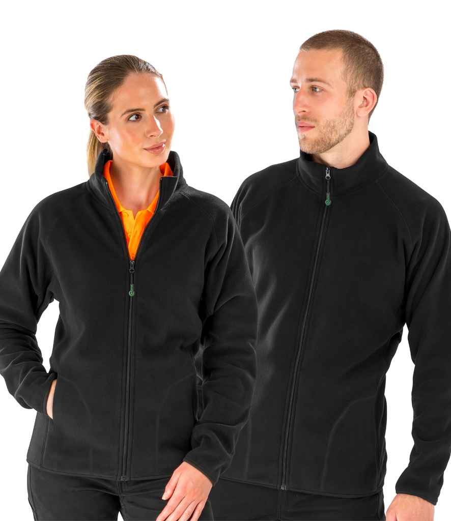 Result Recycled Micro Fleece Jacket RS907 - RS907 Black Model