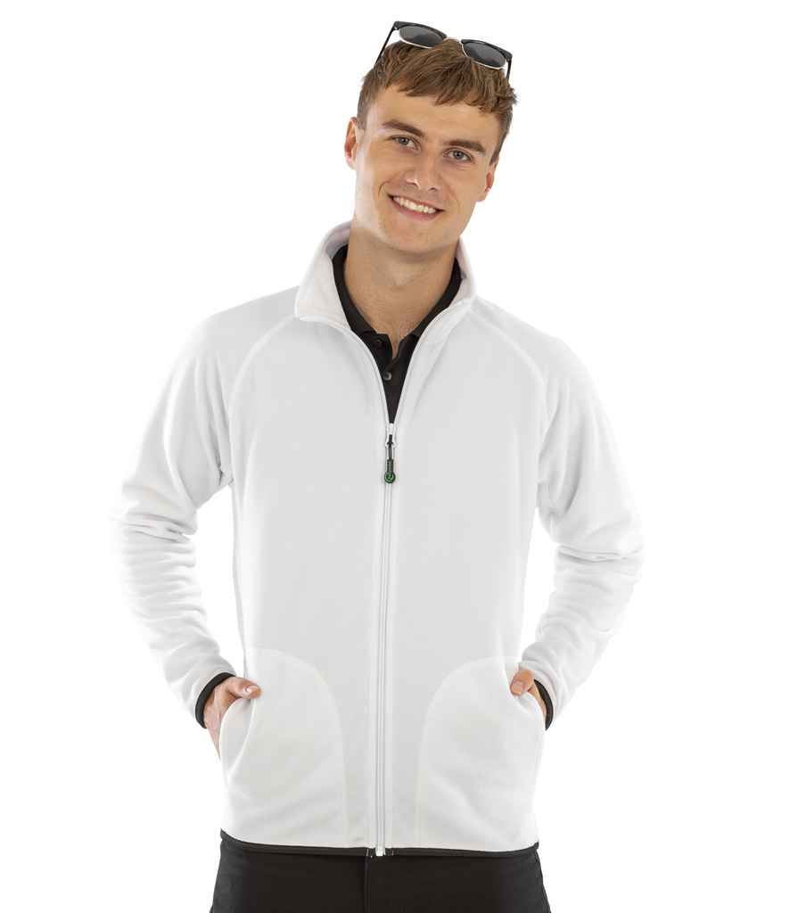 Result Recycled Micro Fleece Jacket RS907 - RS907 White Model