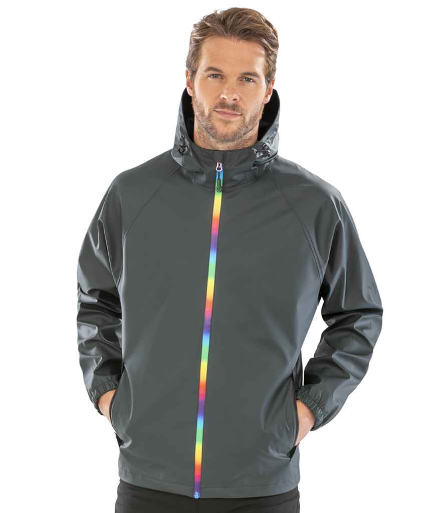 Result Recycled Prism PU Waterproof Jacket RS908 - RS908 Black Olive Model