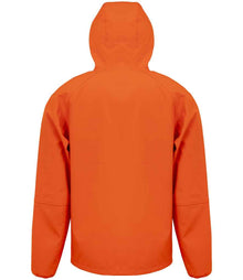 Result Recycled Three Layer Printable Hooded Soft Shell Jacket RS909 - RS909 Orange/Navy Back