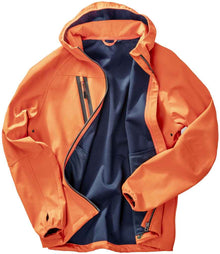 Result Recycled Three Layer Printable Hooded Soft Shell Jacket RS909 - RS909 Orange/Navy Detail