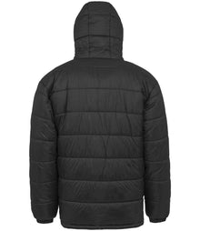 Result Recycled Hooded Padded Parka Jacket RS910 - RS910 Black Back