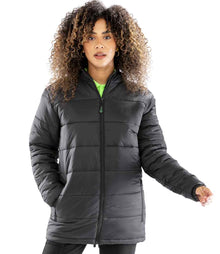 Result Recycled Hooded Padded Parka Jacket RS910 - RS910 Black Model