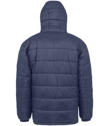 Result Recycled Hooded Padded Parka Jacket RS910 - RS910 Navy Back