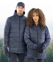 Result Recycled Hooded Padded Parka Jacket RS910 - RS910 Navy Model