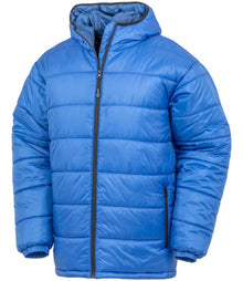 Result Recycled Hooded Padded Parka Jacket RS910 - Royal Blue