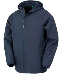 Result Recycled Three Layer Printable Hooded Soft Shell Jacket RS911M - Navy