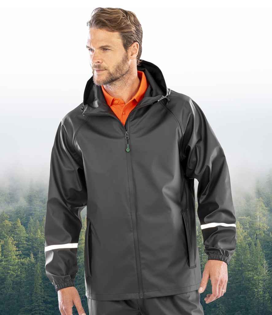 Result Recycled Prism PU Waterproof Jacket RS915 - RS915 Black Model