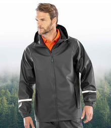 Result Recycled Prism PU Waterproof Jacket RS915 - RS915 Black Model
