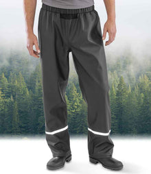Result Recycled Prism PU Waterproof Trousers RS916 - RS916 Black Model