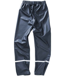 Result Recycled Prism PU Waterproof Trousers RS916 - RS916 Navy Back