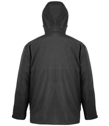 Result Recycled 3-in-1 Padded Ripstop Jacket RS920 - RS920 Black Back