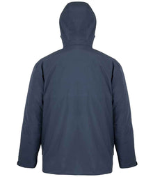 Result Recycled 3-in-1 Padded Ripstop Jacket RS920 - RS920 Navy Back