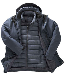 Result Recycled 3-in-1 Padded Ripstop Jacket RS920 - RS920 Navy Detail