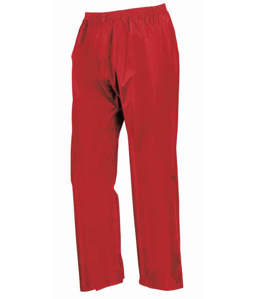 Result Kids Waterproof Jacket/Trouser Suit in Carry Bag RS95B - Red