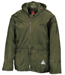 Result Waterproof Jacket/Trouser Suit in Carry Bag RS95 - Olive Green