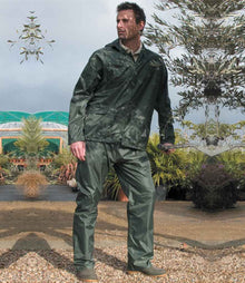 Result Waterproof Jacket/Trouser Suit in Carry Bag RS95 - RS95 Olive Green Model
